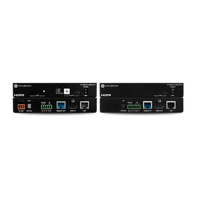 Atlona AT-HDR-EX-100CEA-TX 4K HDR HDBaseT Transmitter with IR, RS-232, Ethernet and PoE