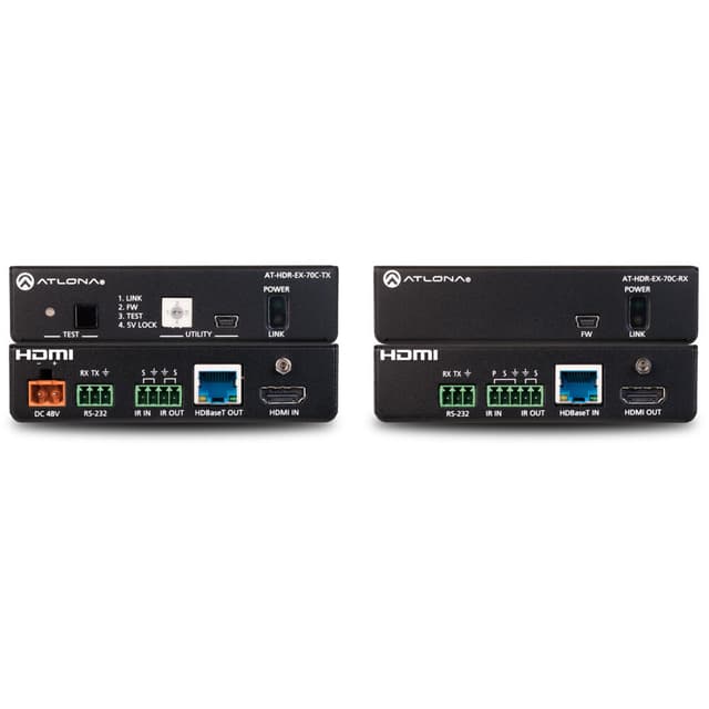 Atlona AT-HDR-EX-70C-TX 4K HDR HDBaseT Transmitter with IR, RS-232 and PoE
