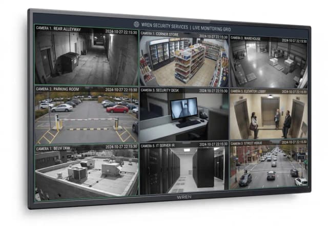 Wren GVM43-0-3005-B 43" LED Public View Monitor 24VDC